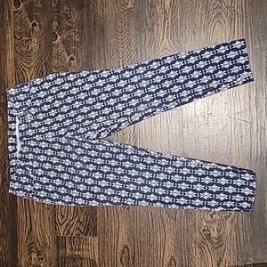 ☆4/$24☆ Time and Tru Blue Ikat Pull-on Leggings/ Pants Size L